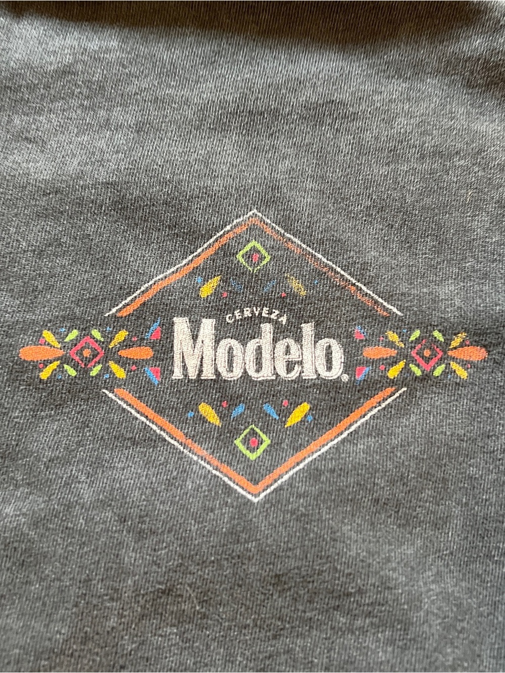 Abercrombie & Fitch Modelo Graphic Tee Black Distressed Soft A&F Tee Size Small - Picture 3 of 6